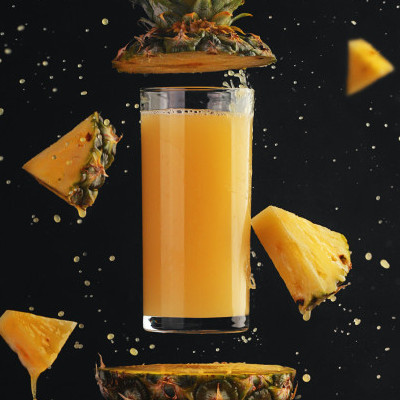 pineapple juice slices