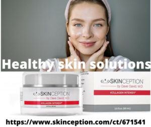 beautiful woman with skinception products