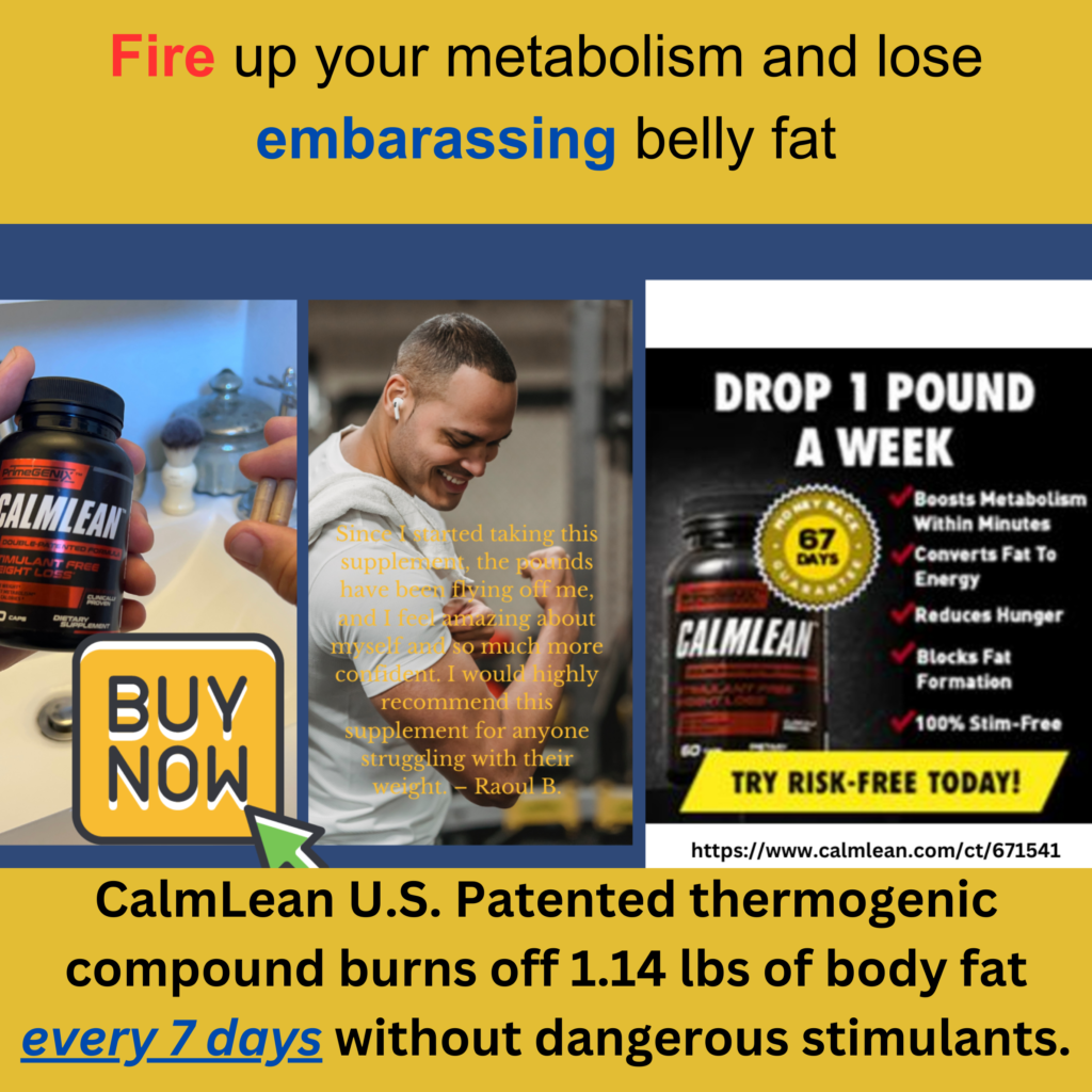 Calm Lean weight loss supplements for men