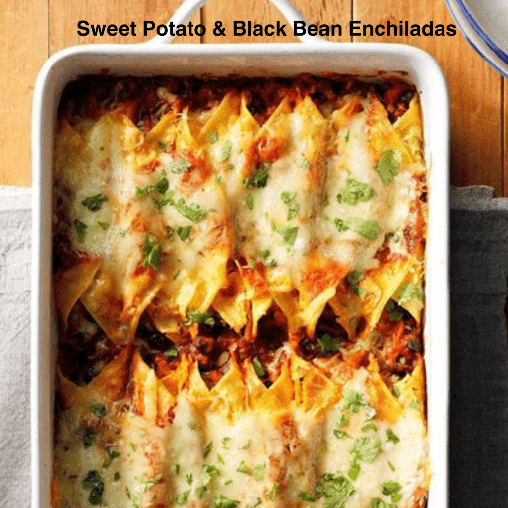 Sweet Potato & Black Bean Enchiladas